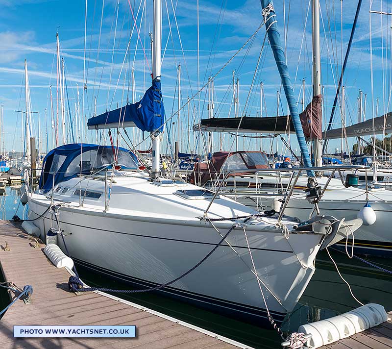 Moody S31 for sale - moored Oct 2024