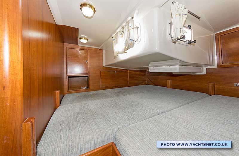 Aft cabin berth