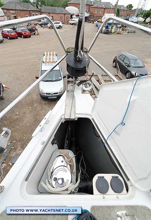 Windlass and bow detail