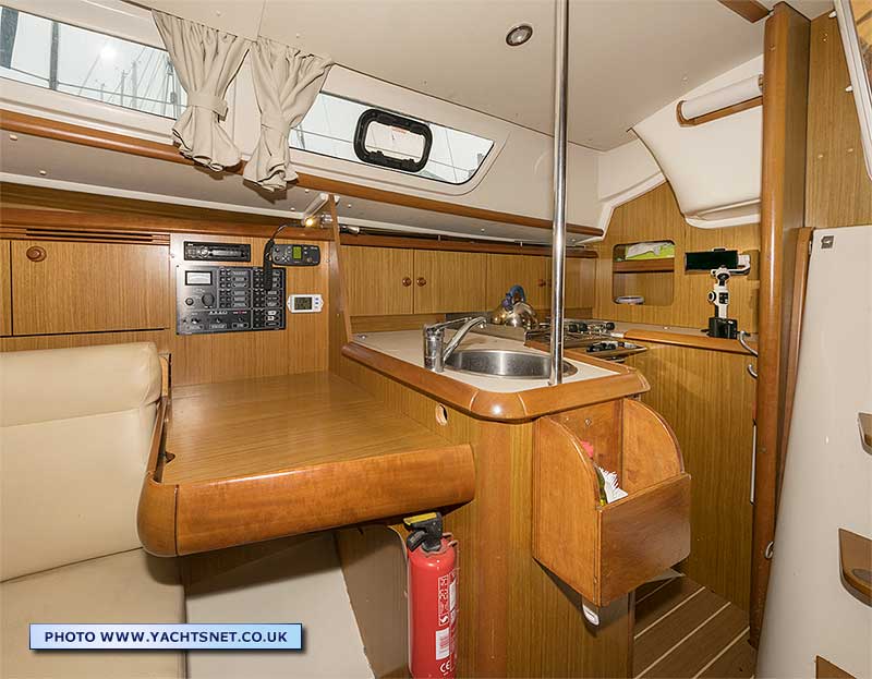 Chart table and galley