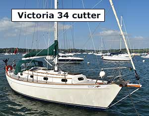 Victoria 34 cutter for sale