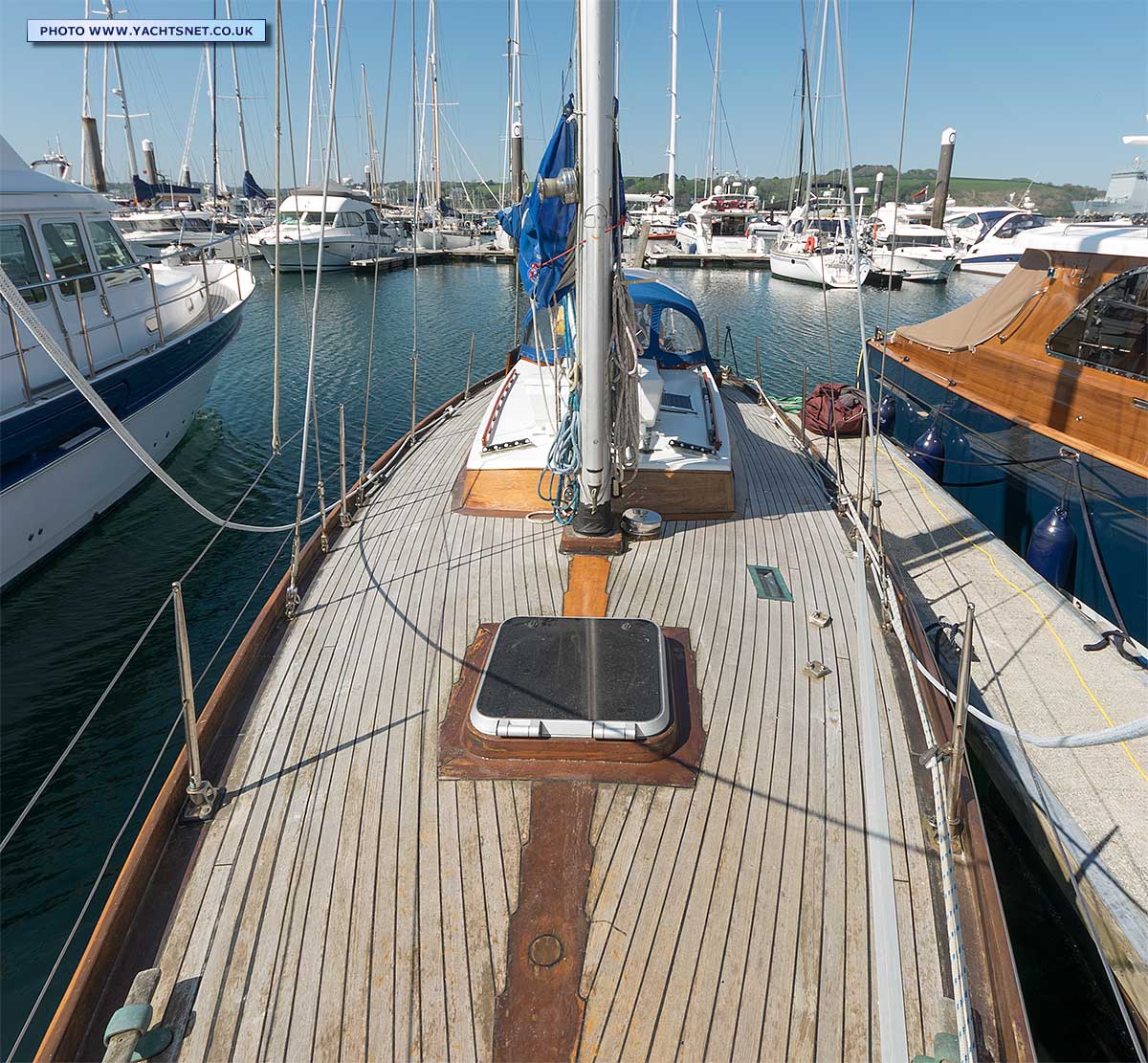 Deck aft